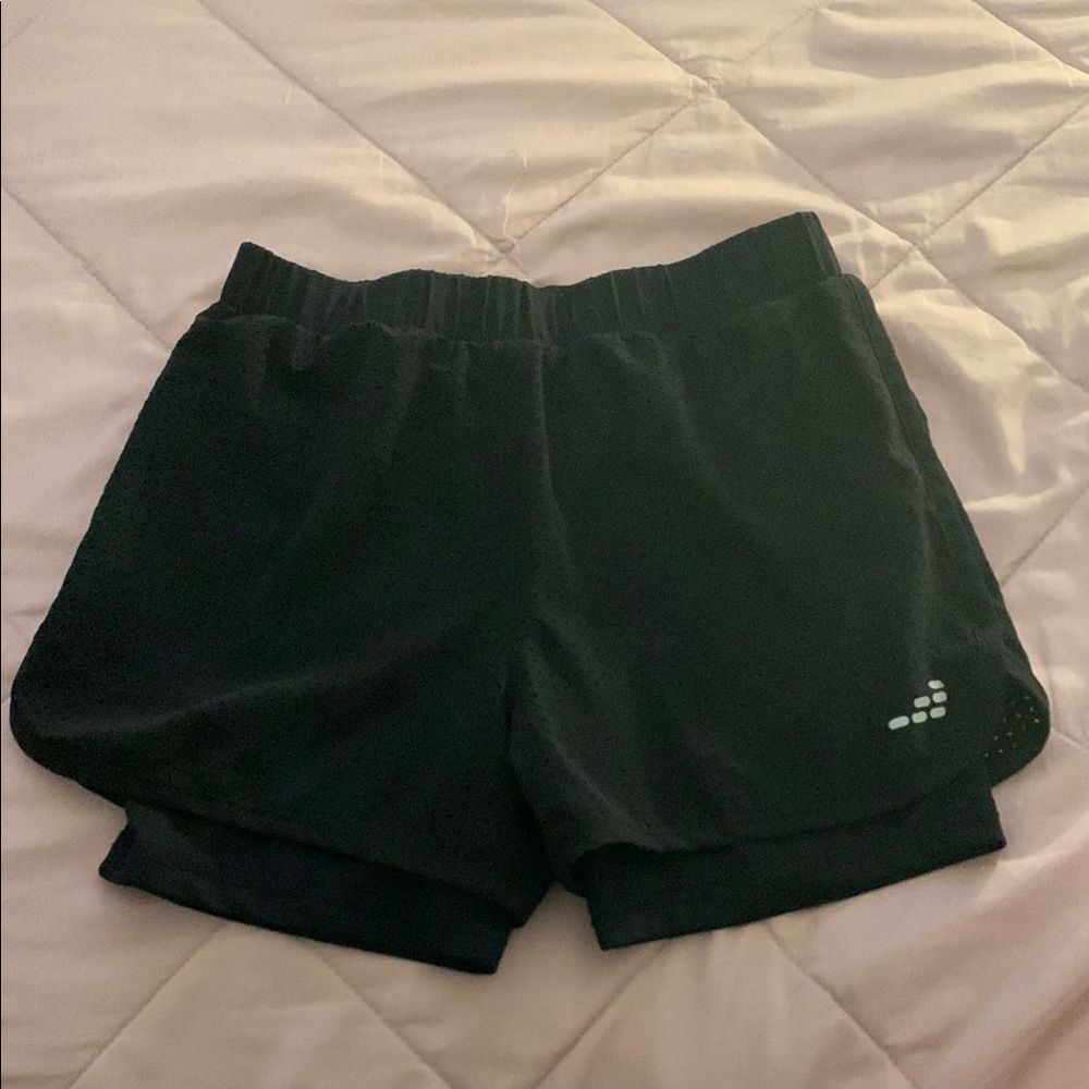 Girls Black Athletic Shorts